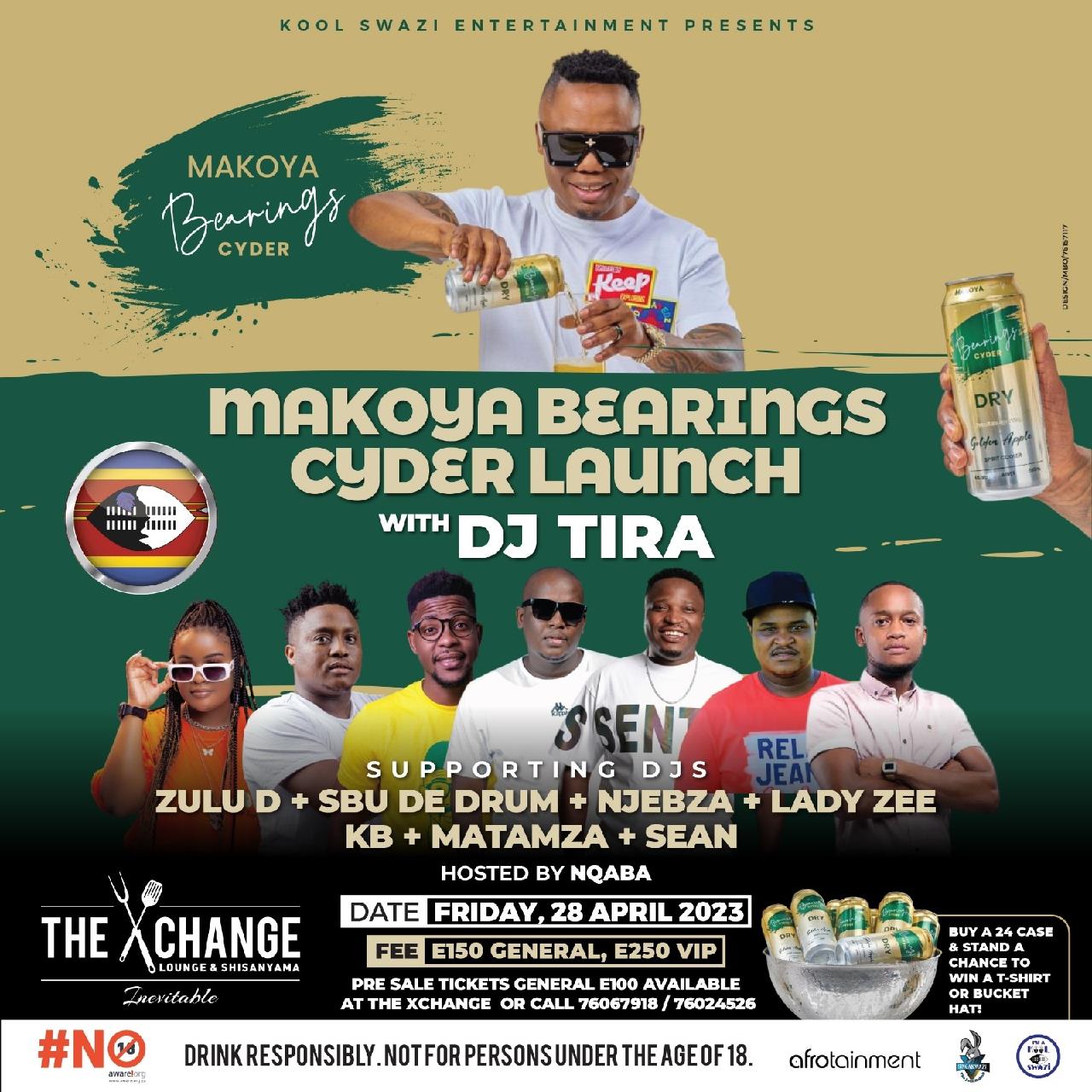 Makoya Bearings Cyder Launch With DJ Tira Pic